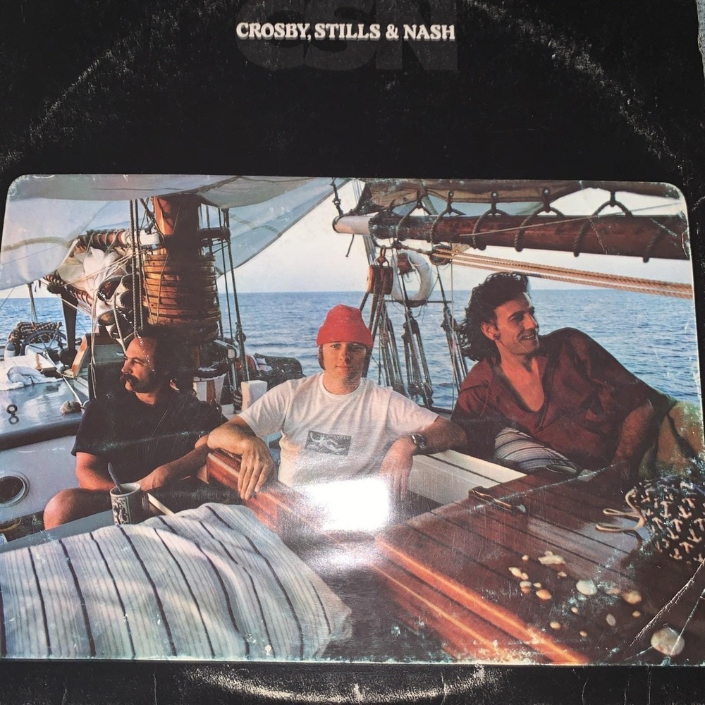 Crosby Stills and Nash CSN Atlantic LP Records Vintage Vinyl Album 1970s